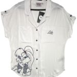 LOONEY TUNES Koszula Damska Biała L - zdjęcie 1