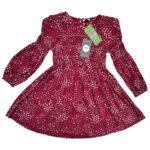 I LOVE GIRLSWEAR Sukienka Dziecięce Czerwona Kwiatowa 134 - zdjęcie 1