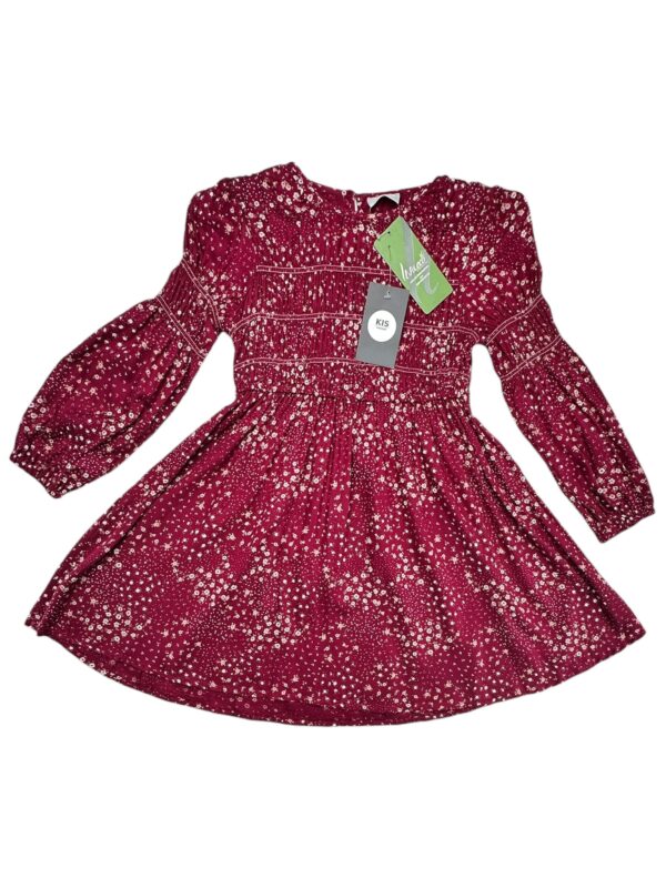 I LOVE GIRLSWEAR Sukienka Dziecięce Czerwona Kwiatowa 134