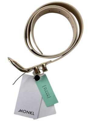 MONKI Pasek Damski Beżowy M