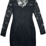 H&M Sukienka Damska Czarna Koronkowa S - zdjęcie 1