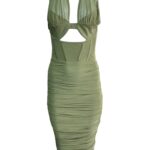 PRETTYLITTLETHING Sukienka Damska Zielona S - zdjęcie 1
