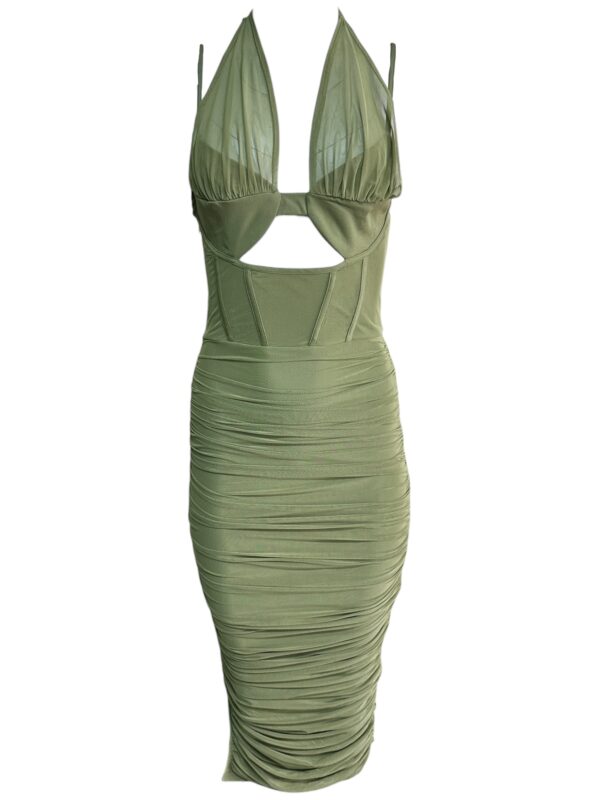 PRETTYLITTLETHING Sukienka Damska Zielona S