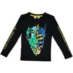 BATMAN Bluzka Dziecięca Czarna Nadruk 150 - zdjęcie 1