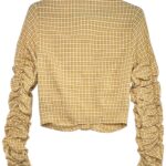 COLLUSION Koszula Damska Beżowa Kratka XXS - zdjęcie 2