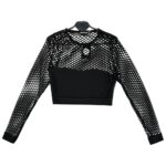 PRETTYLITTLETHING Bluzka Damska Czarna M - zdjęcie 1