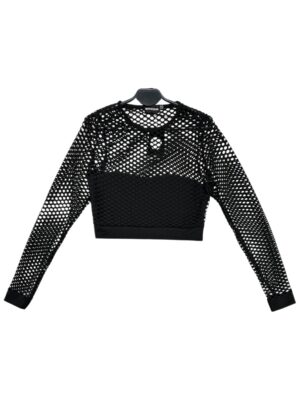 PRETTYLITTLETHING Bluzka Damska Czarna M