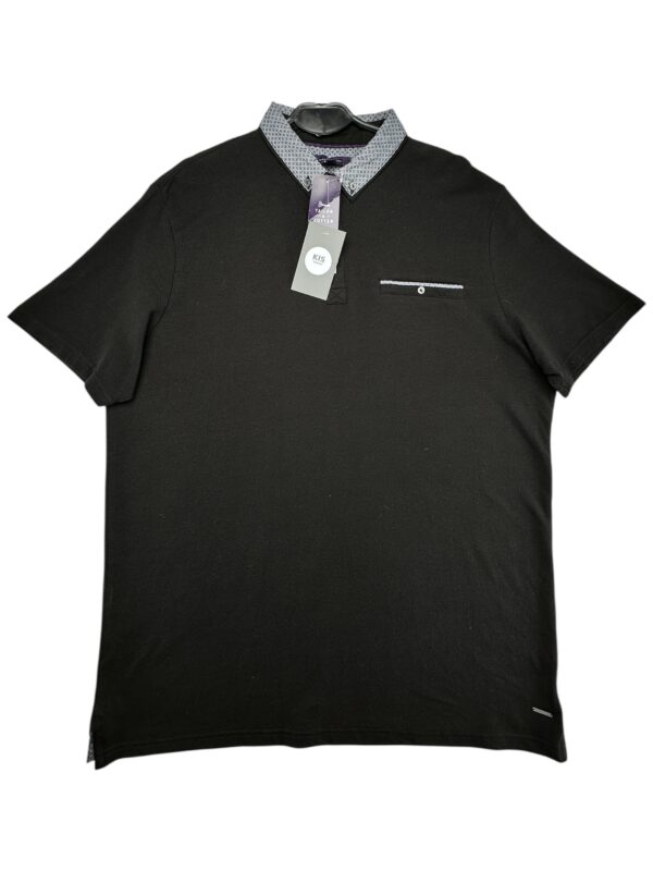 TAILOR & CUTTER Koszulka Męska Czarna XL