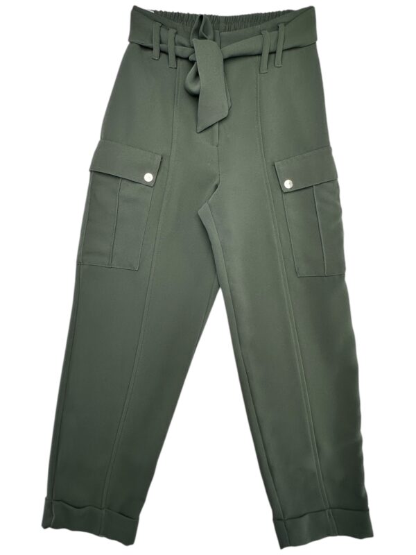 ROVER ISLAND Spodnie Damskie Zielone z Kieszeniami XXS