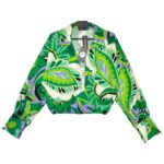 BOOHOO Koszula Damska Zielona Wzorzysta L - zdjęcie 1