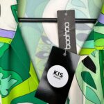 BOOHOO Koszula Damska Zielona Wzorzysta L - zdjęcie 3