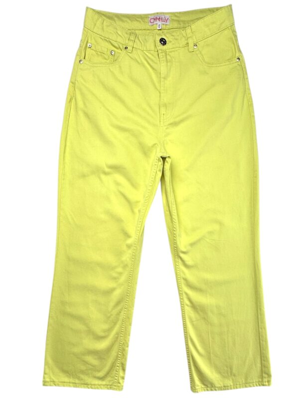 ONLY Jeansy Damskie Żółte S
