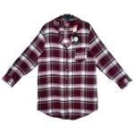 PRIMARK Koszula Damska Bordowa Kratka M - zdjęcie 1