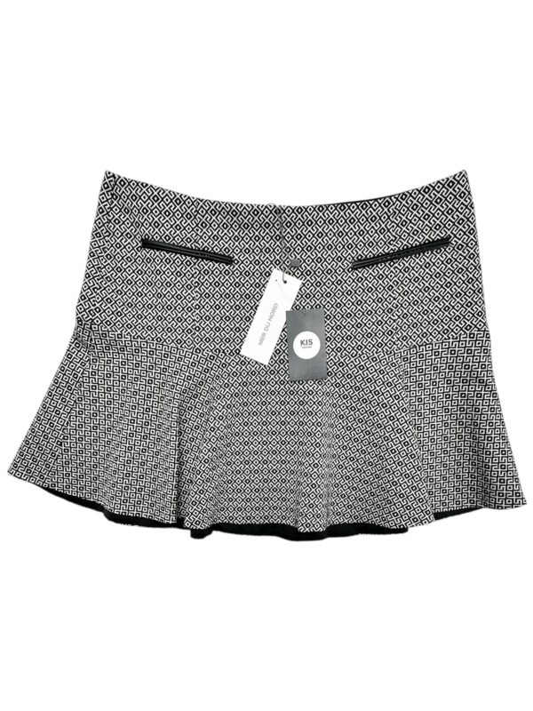 MER DU NORD Spódnica Damska Czarna Geometryczna XL