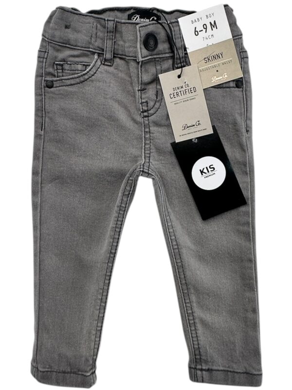 DENIM CO Spodnie Dziecięce Szare 74