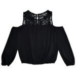 LIPSY LONDON Bluzka Damska Czarna Koronkowa M - zdjęcie 2