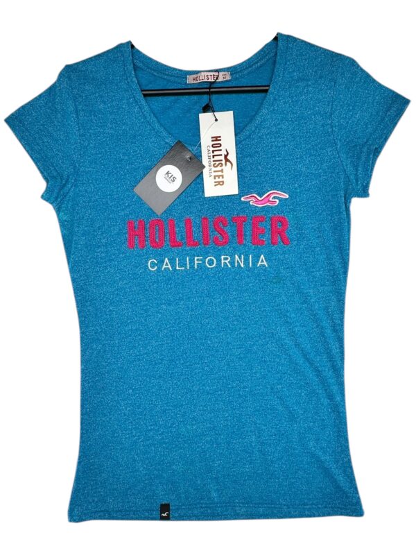 HOLLISTER Koszulka Damska Niebieska M