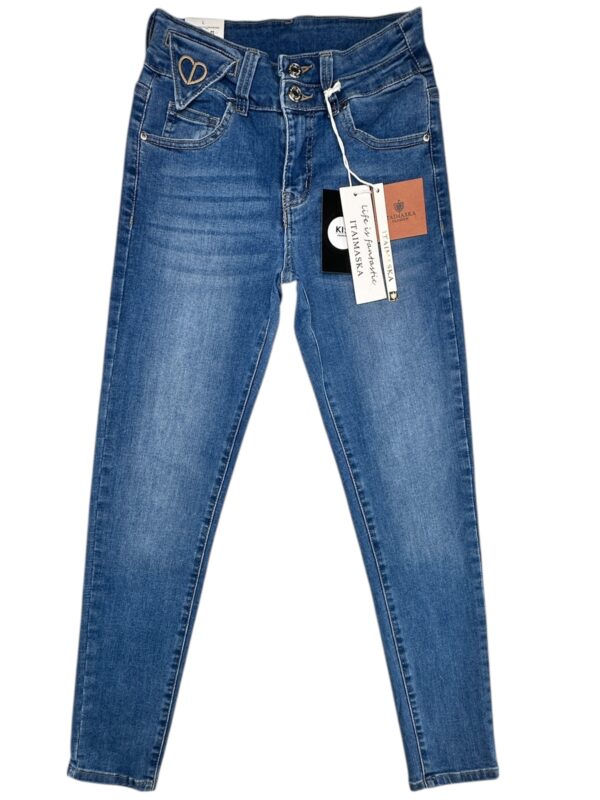 ITAIMASKA FASHION Jeansy Damskie Niebieskie Rozmiar L