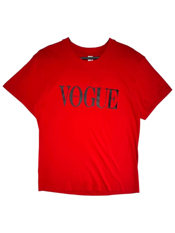 KUYUANWAI INSPIROWANA VOGUE Koszulka Męskie Czerwona M