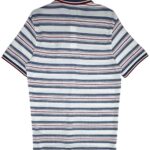 JACK&JONES Koszulka Męska Biała Pasy S - zdjęcie 2