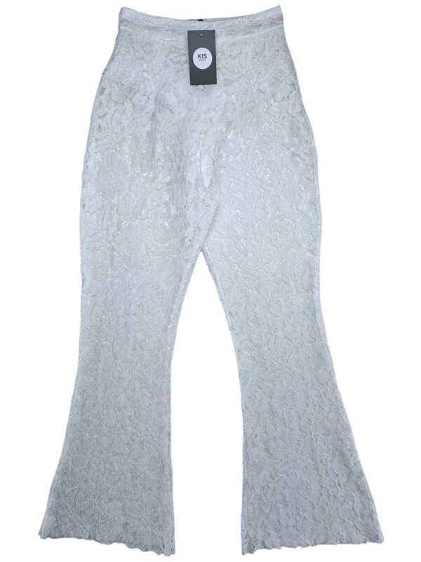 PRETTYLITTLETHING Spodnie Damskie Białe Koronkowe XS