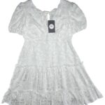 QUIZ Sukienka Damska Biała Koronkowa M Poliester - zdjęcie 1