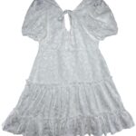 QUIZ Sukienka Damska Biała Koronkowa M Poliester - zdjęcie 2