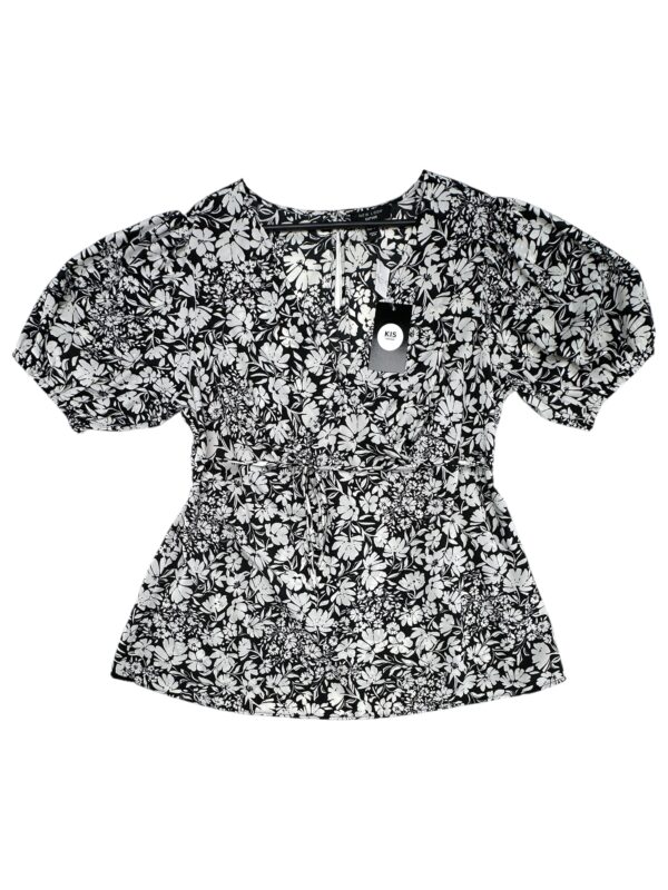 NEW LOOK Bluzka Damska Czarna Kwiatowa 3XL