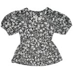 NEW LOOK Bluzka Damska Czarna Kwiatowa 3XL - zdjęcie 2