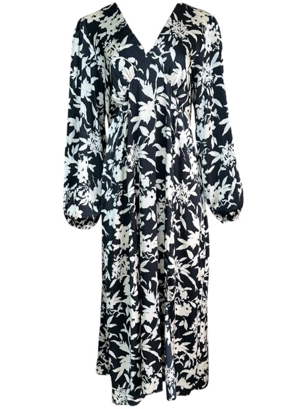 GINI LONDON Sukienka Damska Czarna Kwiatowa XL