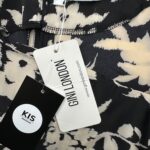 GINI LONDON Sukienka Damska Czarna Kwiatowa XL - zdjęcie 3