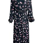 DOROTHY PERKINS Sukienka Damska Czarna Kwiatowa XXL - zdjęcie 1
