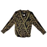 MOHITO Bluzka Damska Czarna Ornament M - zdjęcie 1