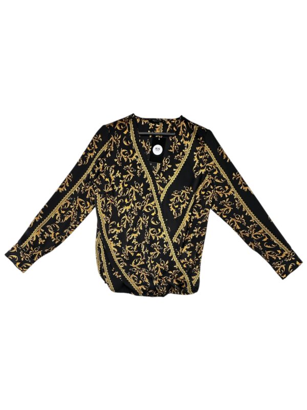 MOHITO Bluzka Damska Czarna Ornament M