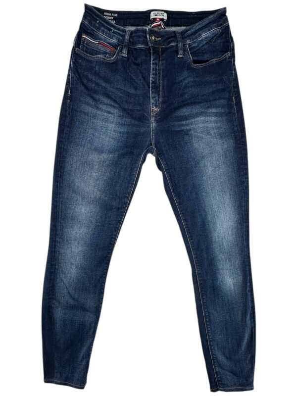 TOMMY HILFIGER Jeansy Damskie Niebieskie M