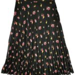 H&M Spódnica Damska Czarna Kwiatowa S - zdjęcie 1