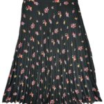 H&M Spódnica Damska Czarna Kwiatowa S - zdjęcie 2