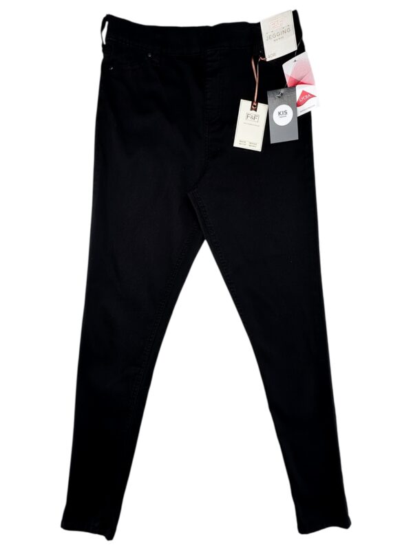 F&F Jegginsy Damskie Czarne L