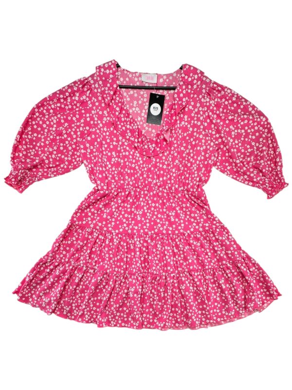 SAVIDA Sukienka Damska Różowa Kwiatowa XXL