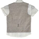 NEXT Komplet Dziecięcy Beżowa Koszula 120 Len - zdjęcie 2