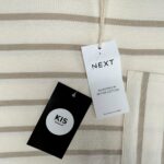 NEXT Bluza Damska Beżowa w Paski M - zdjęcie 3