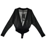 PRETTYLITTLETHING Body Damskie Czarne XL - zdjęcie 2