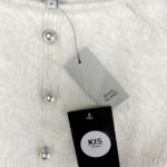 RIVER ISLAND Top Damski Biały Bez wzoru XS - zdjęcie 3