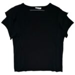 ZARA Koszulka Damska Czarna M - zdjęcie 1