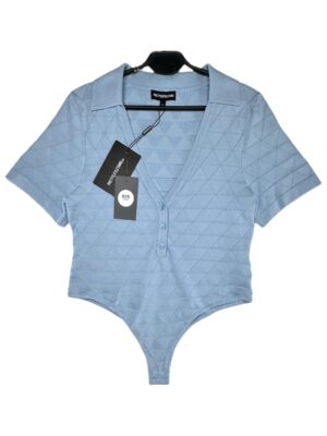 PRETTYLITTLETHING Body Damskie Niebieskie L