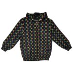 INSPIROWANA GUCCI Kurtka Dziecięca Wielokolorowa 134 - zdjęcie 1