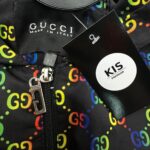 INSPIROWANA GUCCI Kurtka Dziecięca Wielokolorowa 134 - zdjęcie 3