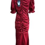 AX PARIS Sukienka Damska Czerwona Groszki XXL - zdjęcie 2