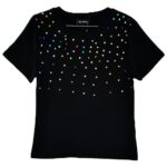 QED LONDON Koszulka Damska Czarna L - zdjęcie 1