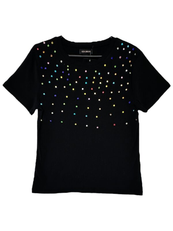 QED LONDON Koszulka Damska Czarna L